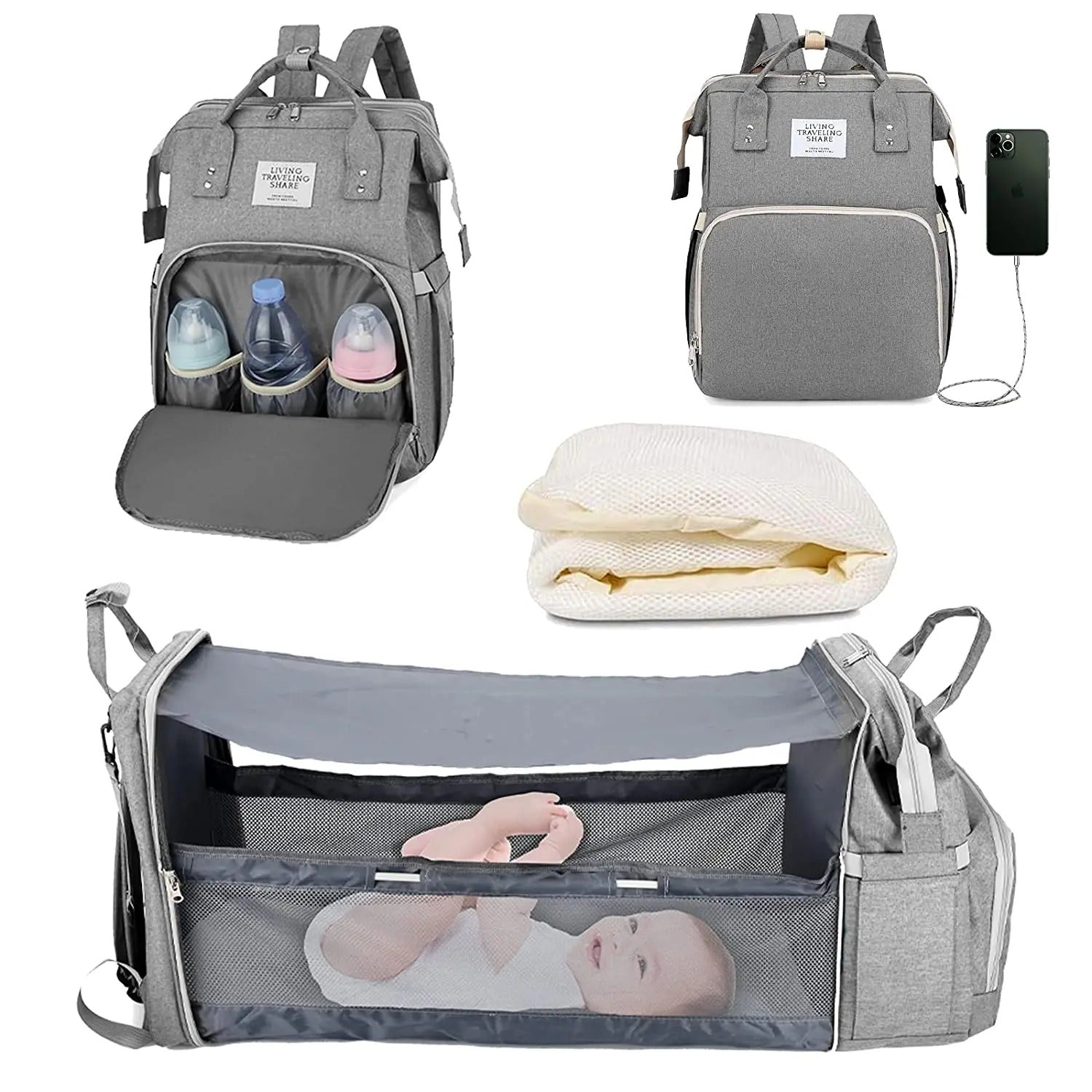 3-in-1 Baby Care Bag – Practical Organizer