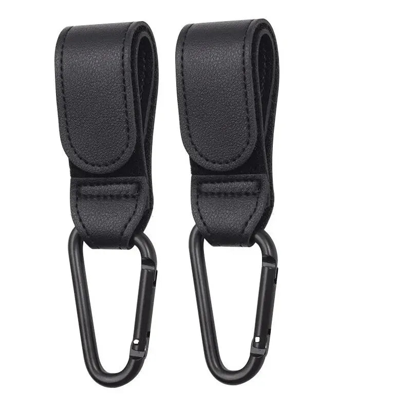 Stroller Hooks - PU Leather Handles for Parents